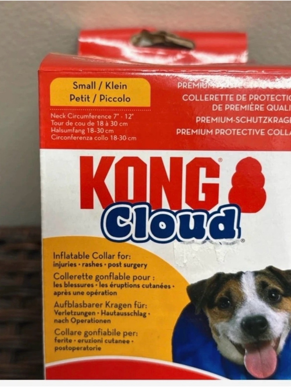 KONG Cloud Protective Dog Collar - Blue Size Small